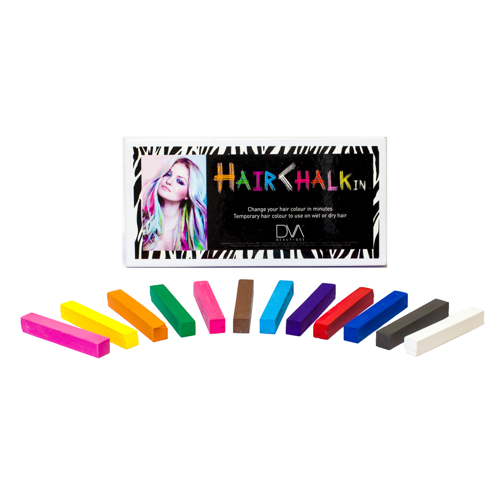 HairFx Hair Chalk - 12 Piece Assorted Pack